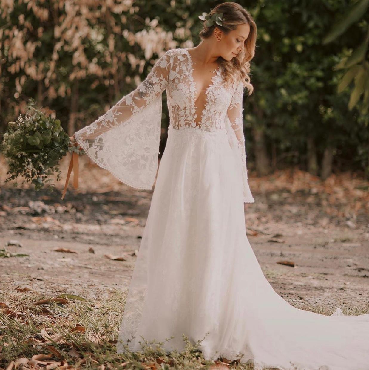 Vestido bohemio boda 2025